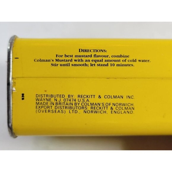 Vintage Coleman's English Mustard Blend Tin with Plastic Lid - Picture 6 of 9